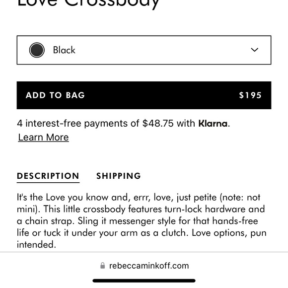 Rebecca Minkcoff Chevron Quilted Small
Love Crossbody - Picture 3 of 6